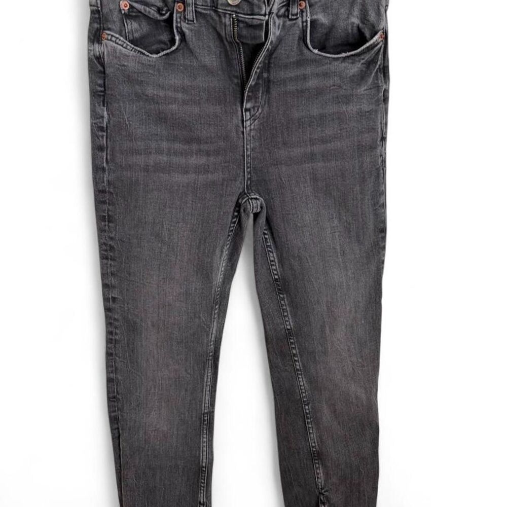Zara Women's Grey and Black Jeans